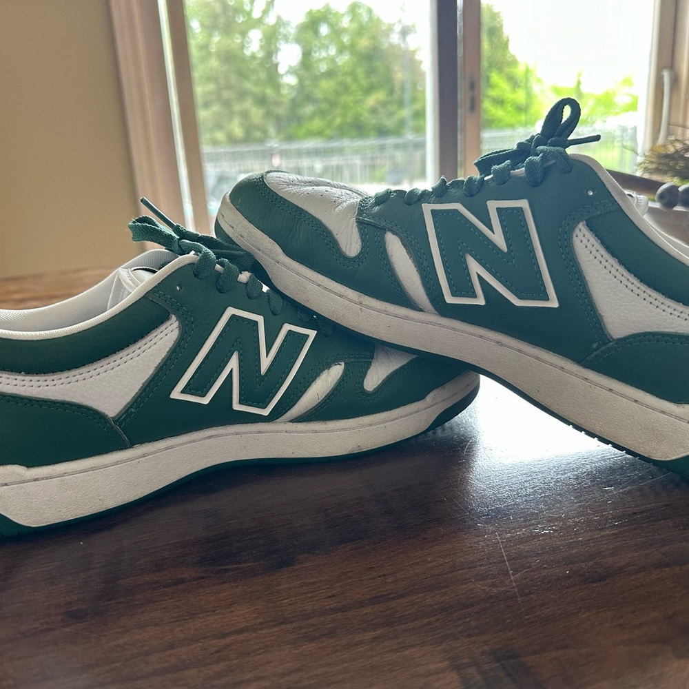 NB Green and White Sneakers